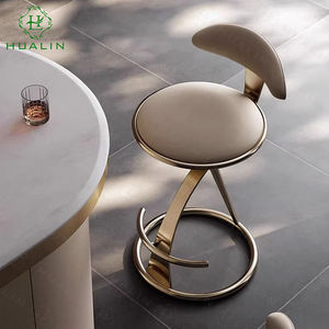 كراسي بار/مقهى عصرية من هوالين، كراسي بار عالية من الفولاذ المقاوم للصدأ متينة ودائمة - Product Image 4