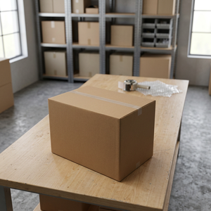 Double Wall <b>Cardboard</b> Packaging <b>Box</b> Brown Corrugated Shipping Carton for Industrial <b>Storage</b> - Product Image 1