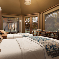 Tente de safari de luxe de 40 m² pour hôtel-resort de glamping et hébergement extérieur