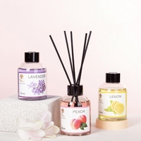 Kit diffuseur de parfum élégant en verre avec huiles essentielles naturelles pour une fraîcheur durable dans la pièce
