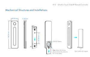 Skydance Điều Khiển Từ Xa 30 M R10 RF 2.4G Led Điều Khiển Không Dây Bộ Điều Khiển Độ Sáng Trượt Cảm Ứng RGB + CCT Nhà Sản Xuất - Product Image 6