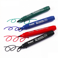 Foska usine en gros 4 couleurs séchage rapide Durable ne se décolore jamais stylo marqueur Permanent lisse pour l'écriture de bureau scolaire