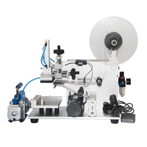 Bán tự động khí nén phẳng nhãn Applicator Top Side nắp chai tự dính Sticker máy - Product Image 1