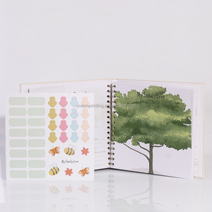 Álbum de Recuerdos de Lino con Diseño de Impresión Personalizada, Regalo de Embarazo de Género Neutro, Recuerdo para Recién <span class=keywords><strong>Nacido</strong></span>, Álbum de Bienvenida para Bebé con Ventana - Product Image 3
