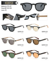 Nouvelles Lunettes de Soleil Rétro Rondes Personnalisables avec Logo, Monture Confortable en PC, Design Transfrontalier, Verres Optiques UV400 pour Hommes et Femmes