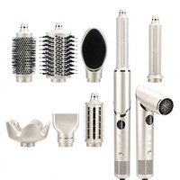 Styler capillaire professionnel 8-en-1 pliable haute vitesse 110000 tr/min, brosse à air chaud ionique négative, boucleur automatique pour tous types de cheveux