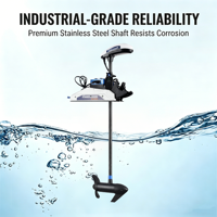 Chinois nouveau 24V 86Lbs brossé sans fil télécommande arc montage électrique moteur de pêche à la traîne moteur hors-bord avec système GPS