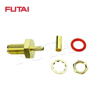 Venta Directa de Fábrica: Conector SMA Hembra de Empalme a Presión para Cable RG174 RG316 con Junta Tórica Impermeable IP67