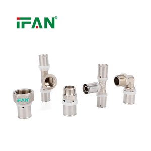 Vente directe usine IFAN : Raccords à sertir PEX en laiton CW617 pour tuyaux multicouches PEX, <span class=keywords><strong>profil</strong></span> en U, 16-32 mm - Product Image 6