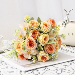 Flores Artificiales de Rosa <span class=keywords><strong>Mona</strong></span> al por Mayor, Simulación de Flores de Estilo Nórdico para Decoración del Hogar, Accesorios para Escenarios de Boda - Product Image 1