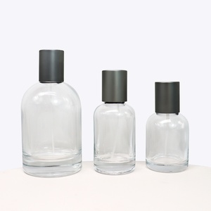 Customized Logo High Quality Wholesale Empty 30ml <b>50ml</b> 100ml Round <b>Bottle</b> Clear Glass Perfume Spray <b>Bottle</b> - Product Image 2