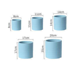 Nouveau personnalisé nordique rond en céramique succulente planteur <span class=keywords><strong>pas</strong></span> <span class=keywords><strong>cher</strong></span> intérieur et extérieur jardin décoratif fleur plante Pot décor à la maison - Product Image 5