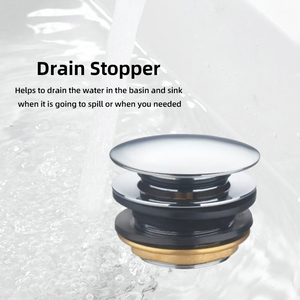 Phòng tắm bồn rửa cắm Brass bồn tắm nấm cống cắm Watermark <span class=keywords><strong>Pop</strong></span> Up bồn rửa chất thải lọc không tràn - Product Image 4