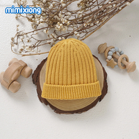 Mimixiong Gorros de Algodón Sólido Personalizados al por Mayor, Gorros de Punto para Bebé, Gorros de Regalo