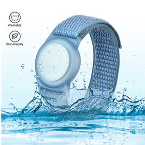 <span class=keywords><strong>Bracelet</strong></span> en tissu de sport respirant pour AirTags conception de couverture Anti-perte pour Airtag adulte enfants sangle de remplacement en Nylon - Product Image 5