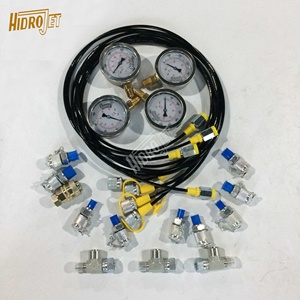 อะไหล่รถขุดคุณภาพดี ชุดทดสอบเกจวัดแรงดันไฮดรอลิกแบบ T-joint 0-3500psi และ 0-9000psi สำหรับขาย - Product Image 2