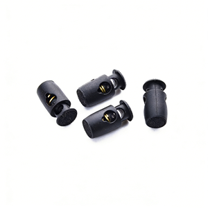 Nœud de lacet en plastique pour ajuster la tension avec une corde qui passe à travers, se contracte et se fixe grâce à une boucle à ressort - Product Image 1