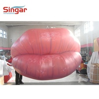 Modèle de bouche gonflable géante Décoration