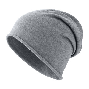 Slouch Hat Pure Cotton Beanie For Women Casual Spring Summer Headwear Solid Color Stack Hat - Product Image 1