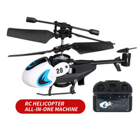 Mini hélicoptère électrique télécommandé en plastique pour enfants, jouet pour garçons débutants, prêt à voler en intérieur et en extérieur 3.5
