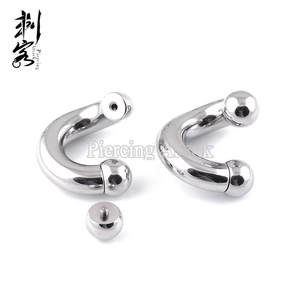 Anneaux de lèvre en acier chirurgical à filetage interne, <span class=keywords><strong>spirale</strong></span> torsadée, grand calibre, bijoux de <span class=keywords><strong>piercing</strong></span> corporel - Product Image 3