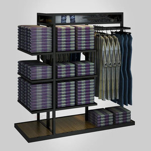 Su misura espositore per indumenti in legno stendibiancheria per Boutique veste negozio di abbigliamento cremagliera vendita al dettaglio - Product Image 1
