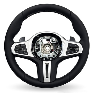 Volant complet en cuir noir vintage pour BMW F02 M340i <span class=keywords><strong>M4</strong></span> M6 F15 G82 X7 F10 M5 - Product Image 1