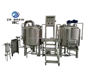 Peralatan pembuat bir 400 liter sistem pembuatan bir elektrik untuk pub pembuatan bir
