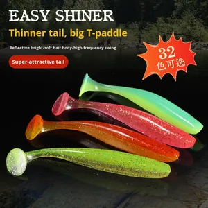 Esca Artificiale Morbida in PVC a Forma di Pesce con Coda a T Senza Ami per Pesca al Bass - Product Image 2