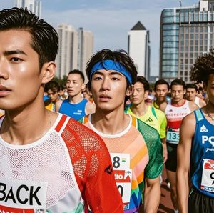 เสื้อยืดแขนสั้นโอเวอร์ไซส์สำหรับผู้ชายเสื้อยืดใส่วิ่งวิ่งวิ่งมาราธอนผ้าคอตตอนถัก100% - Product Image 5