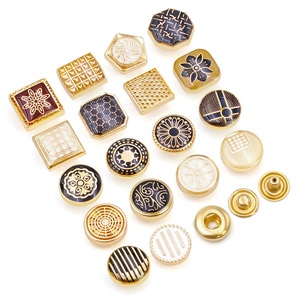 Botones Decorativos Redondos y Cuadrados para Camisas de Hombre, Broches Metálicos con Logotipo Personalizado - Product Image 3