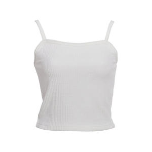 Top Corto Casual de Algodón Acanalado con Cuello Redondo y Caída Suave, Suéter de Otoño para Mujer, Transpirable - Product Image 1