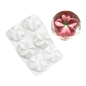 Handmade <span class=keywords><strong>3D</strong></span> Kẹo sô cô la món tráng miệng hoa dâm bụt thân thiện với môi Silicone Hoa bánh khuôn cho bánh cupcake trang trí - Product Image 3