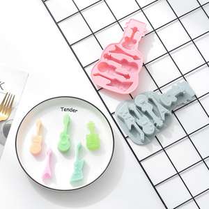 <span class=keywords><strong>Molde</strong></span> de Silicona para Hornear, <span class=keywords><strong>Molde</strong></span> para Pastel con Forma de <span class=keywords><strong>Guitarra</strong></span>, Bandeja para Hielo de Chocolate Casera - Product Image 2