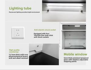 <span class=keywords><strong>Hotte</strong></span> à fumée moderne tout acier avec armoires pour laboratoire de chimie scolaire - Product Image 6