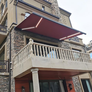 Đầy đủ Cassette ngoài trời nhà kính có thể thu vào tán cơ giới khung nhôm gấp mái hiên cho sân thượng che nắng - Product Image 3