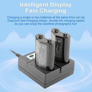 <span class=keywords><strong>Chargeur</strong></span> de batterie double alimentation pour appareil photo compatible avec <span class=keywords><strong>MH</strong></span>-<span class=keywords><strong>26</strong></span> <span class=keywords><strong>MH</strong></span>-26a EN-EL18 EN-EL4 EN-EL4a - Product Image 3