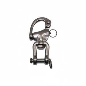 Manille à mors pivotante en acier inoxydable 316, neuve, taille standard, pour voilier, spinnaker, halyard, plongée - Product Image 1
