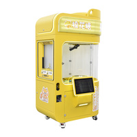NINED Machine à Barbe à Papa Métallique Intelligente et Automatique, 60 Motifs Fantaisie, Version Anglaise, Distributeur Automatique pour Centres Commerciaux