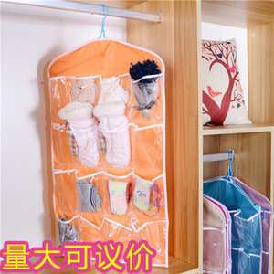 16-compartment wardrobe <b>storage</b> bag for underwear and socks, <b>wall</b>-mounted, door pockets, and <b>hanging</b> <b>storage</b> organization. - Product Image 2