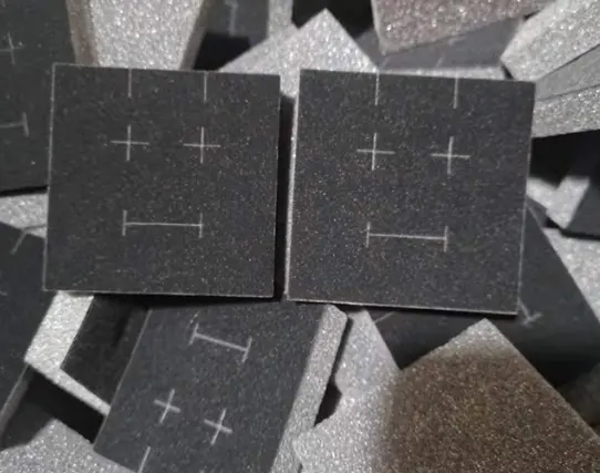 Custom Black Polyethylene Protective EVA Foam Insert High Density Cut Foam Sponge Velvet Foam Padding For Jewelry