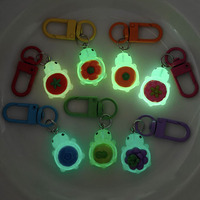 Porte-clés tortue lumineuse en résine, breloque phosphorescente pour sac et décoration de clés
