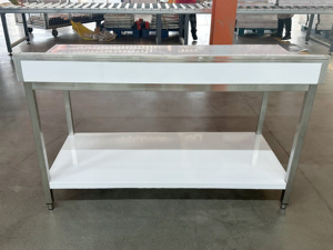 Tavolo da Lavoro in Acciaio Inox 201 304 per Cucine Commerciali, Hotel e Ristoranti - Product Image 2