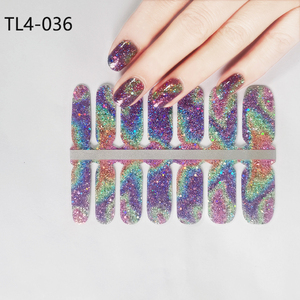 wholesale Non-Toxic long lasting real gel nail stickers fashion gel strips