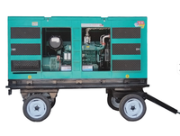 Groupe électrogène silencieux sur remorque Yuchai 30 kW