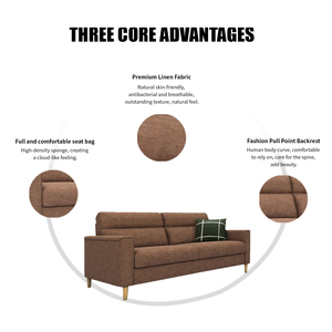 Conjunto de sofás de madera modernos de lujo para sala de estar, conjunto de sofás de 2 plazas con logotipo personalizado, servicio OEM ODM <span class=keywords><strong>JBM</strong></span> - Product Image 4