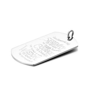Yiwu Aceon Fooprints in the Sand <span class=keywords><strong>Poem</strong></span>ステンレス鋼セレニティ聖書ドッグタグ - Product Image 4