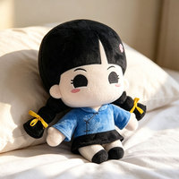 Peluche personnalisée, style traditionnel chinois, personnage féminin, jouet en peluche doux, certifié CE/UKCA, peluches personnalisables