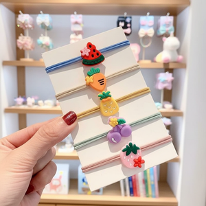 Vendita calda di tendenza alla moda fasce elastiche per capelli con perline e accenti di strass accessori per ragazze carine all'ingrosso - Product Image 3