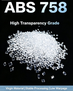 Venta al por mayor de fábrica: Gránulos de plástico virgen ABS 758, resina esférica transparente con precisión dimensional para cajas eléctricas - Product Image 6